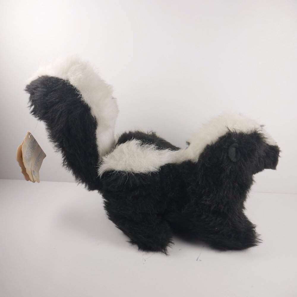 Vintage Dakin 9" Skunk Black White Stuffed Animal Plush Toy NUTS Pillow Pets